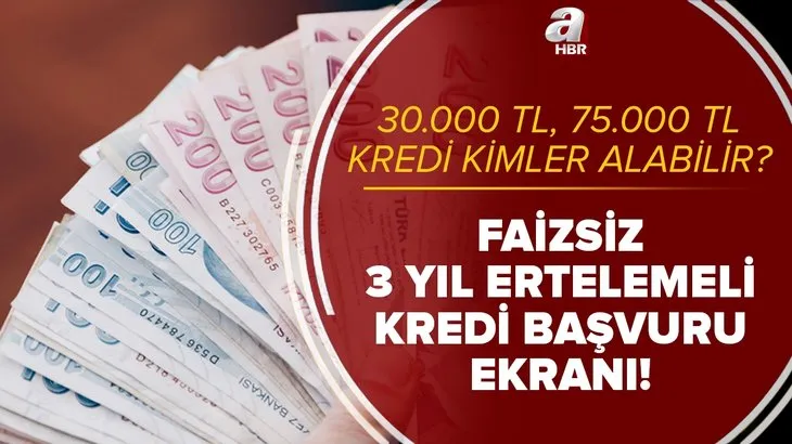 KOSGEB faizsiz 3 yıl ertelemeli kredi başvurusu nasıl yapılır? Esnafa 30.000 TL, 75.000 TL kredi kimler alabilir?