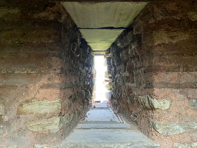 Anemas Zindanları’ndaki Bizans kalıntıları böyle görüntülendi