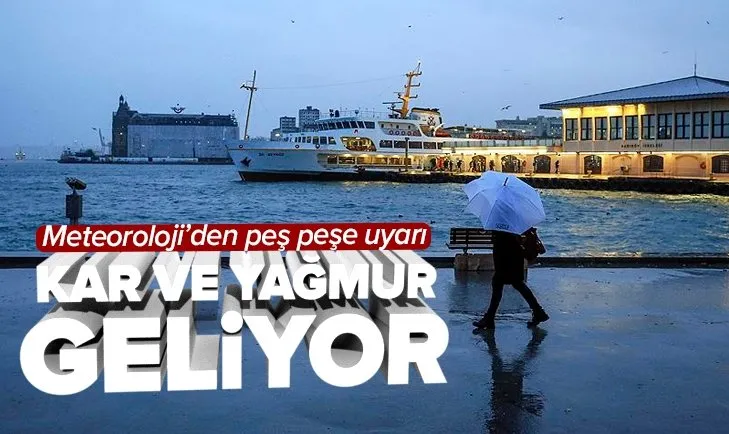 Meteoroloji’den sağanak yağış ve kar açıklaması! O bölgeye fırtına uyarısı | İşte 5 günlük hava durumu