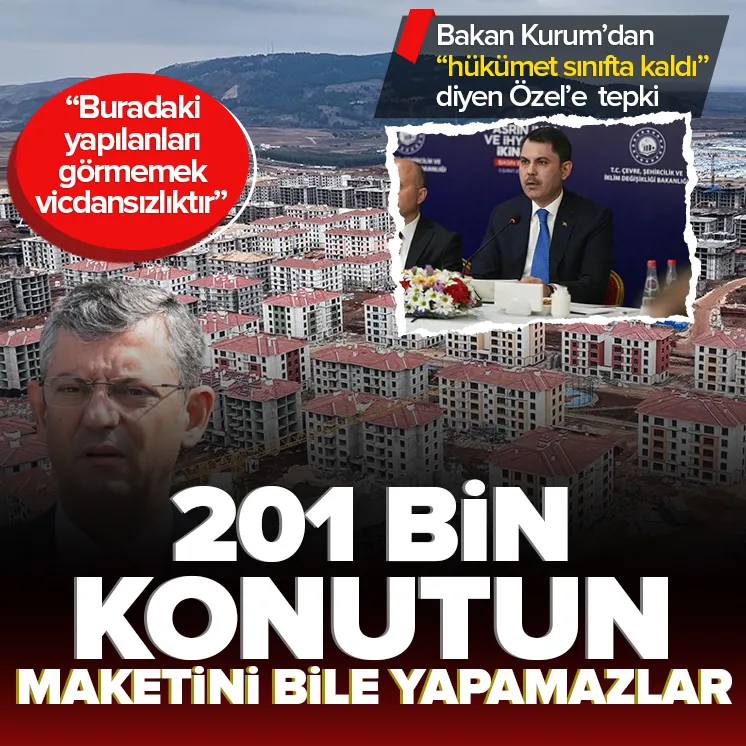 Murat Kurum’dan Özgür Özel’e sert tepki!