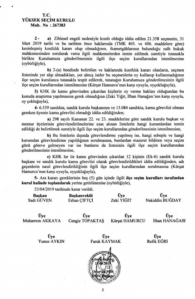 İlçe seçim kurullarının YSK’ya utanç direnişi - 2