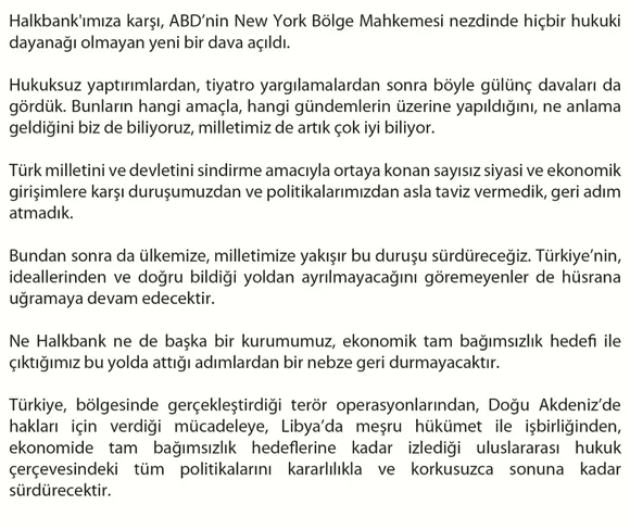 Son dakika: Hazine ve Maliye Bakanı Berat Albayrak'tan Halkbank açıklaması - 2