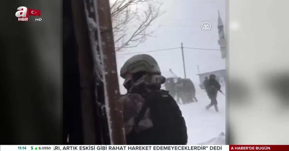 Erzurum'da PKK'lı teröristin yakalanma anı kamerada |Video