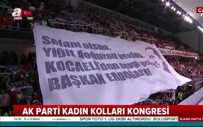 Başkan Erdoğan'ı duygulandıran pankart