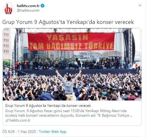 DHKP-C’nin kontrolündeki Grup Yorum’dan korsan konser provokasyonu