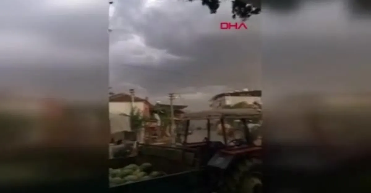 Aydın'da fırtına kabusu! Şehri yıkıp geçti