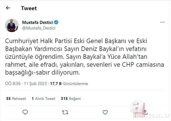 Türk siyasetinin acı kaybı! Deniz Baykal 85 yaşında hayatını kaybetti 13