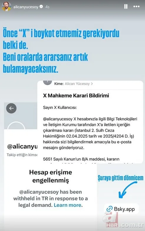 Boykot paylaşımı yapan Rojda Demirer ve Alican Yücesoy'un X hesabına erişim engeli 7