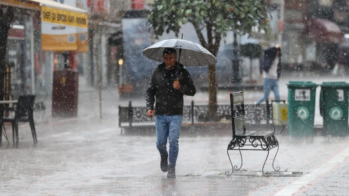 Edirne'de sağanak etkili oldu!