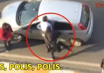 Yol ortasında bıçaklı dehşet