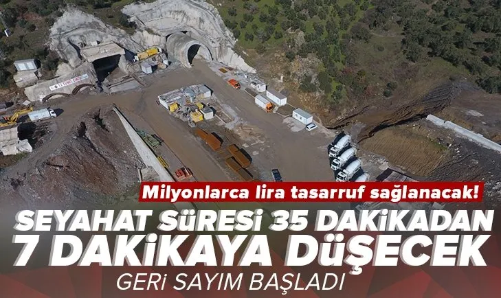 Milyonlarca lira tasarruf sağlanacak! Ayvacık T-2 Tüneli’nde geri sayım başladı! Seyahat süresi 35 dakikadan 7 dakikaya düşüyor