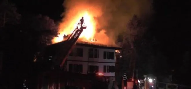 Safranbolu'da tarihi konaklarda yangın