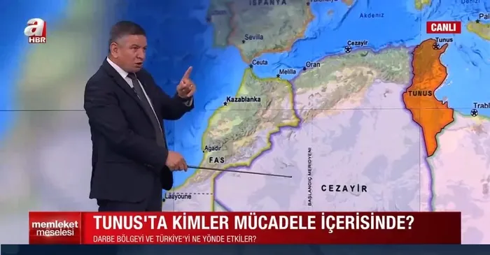 Tunus'ta yaşanan darbe Türkiye'yi nasıl etkiler? Sırada hangi ülke var? A Haber canlı yayınında flaş sözler