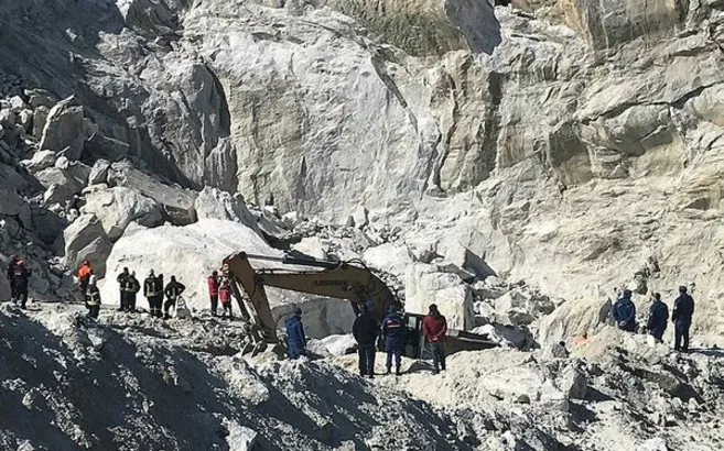 Muğla'da maden ocağında göçük