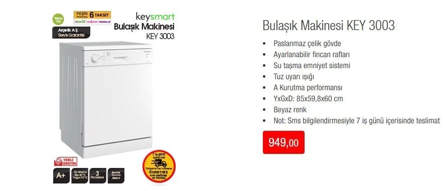 Arcelik 6588 A Bulasik Makinesi Kisa Incelemesi Kullanici Grubu