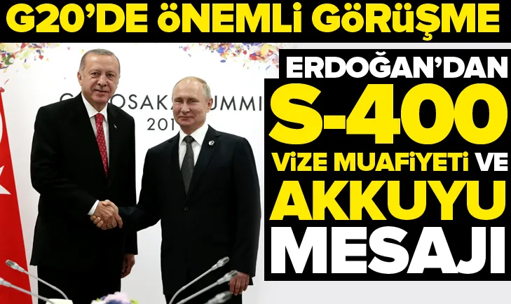 ErdoÄan ve Putin'den G20'de önemli görüÅme