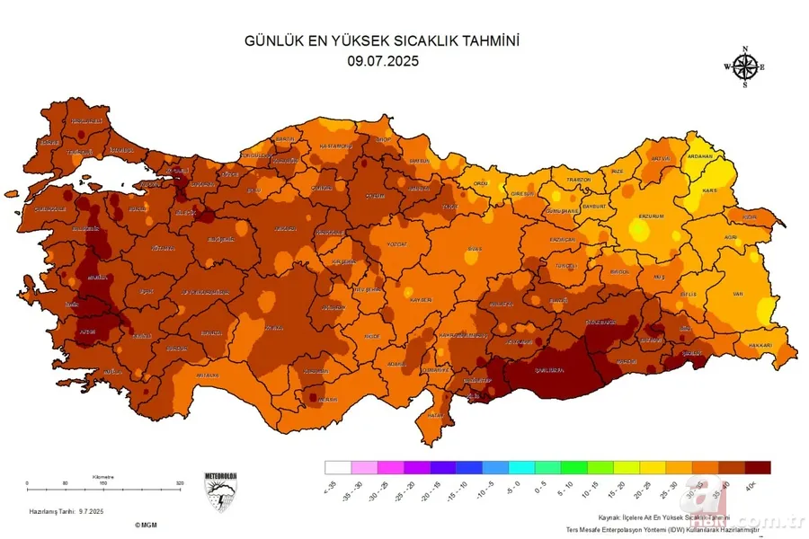 İstanbul’da 50 dereceyle sıcaklıklar zirvede! Güneşe çıkmak riskli, işte en tehlikeli ilçeler: Kadıköy, Ümraniye, Şişli... 13