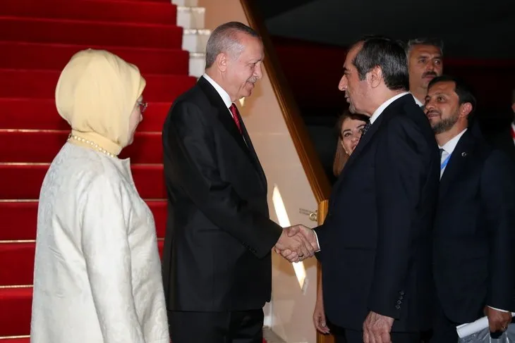 Başkan Erdoğan Tacikistan’da böyle karşılandı