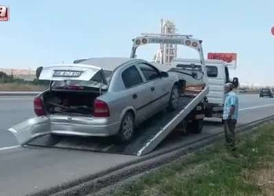 Ankara’da otomobil kontrolden çıktı