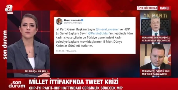 AK Parti ve MHP’den tweet krizi hakkında flaş açıklama! Emin Akbaşoğlu ve Muhammed Levent Bülbül’den A Haber’e özel röportaj