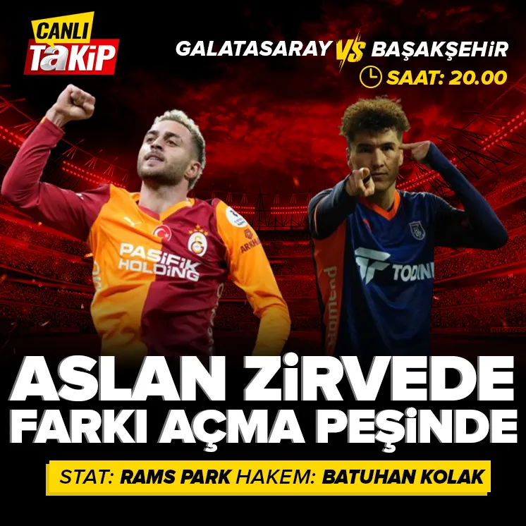 CANLI | Galatasaray - Başakşehir