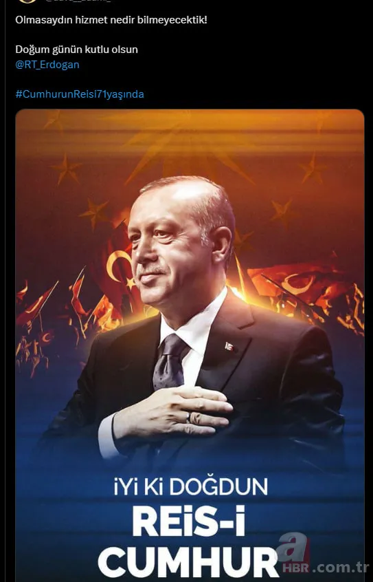 Davaya adanmış bir ömür! Başkan Erdoğan'a sosyal medyada doğum günü mesajı yağdı 5