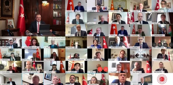 Bakan Çavuşoğlu'ndan başkonsoloslarla Kovid-19 video konferansı - 1