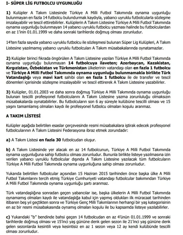 SON DAKİKA! TFF’den yeni yabancı kararı açıklaması! Türk vatandaşlığı ve Mavi kart detayı...