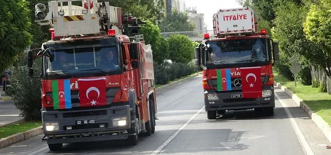 Kardeş ülke Azerbaycan Türkiye’nin yanında! Orman yangınlarına müdahale için 53 itfaiye aracı gönderdiler