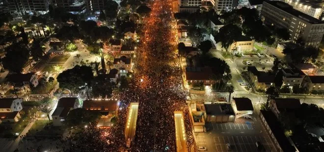 Tel Aviv alev alev yanıyor! Netanyahu’ya kitlesel isyan