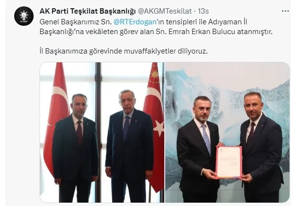 AK Parti'de 7 il başkanlığına atama - 1