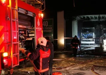 İstanbul'da otogarda yangın