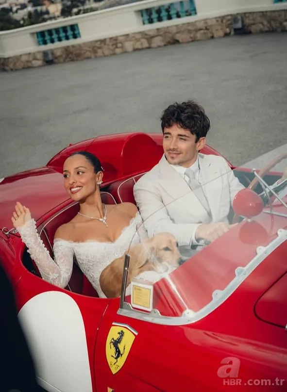 F1 yıldızı Charles Leclerc evlendi! Düğündeki o detay gündem oldu: Tam 40 milyon dolar… 5