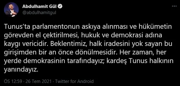 Son dakika: Türkiye'den Tunus'taki darbe girişimi hakkında sert tepki - 8
