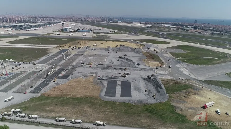 Atatürk Havalimanı'na yapılan hastane inşaatında son durum: Zemine beton dökümü başlandı 6