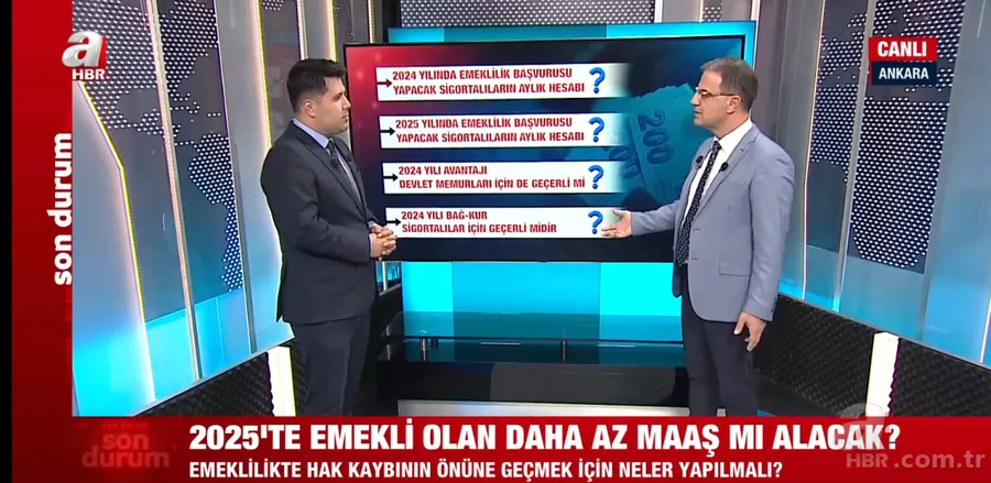 Emekli aylığına 2025 hesabı: En düşük 19.723 TL en yüksek 29.238 TL... Tarihiniz maaşınızı belirliyor! 3