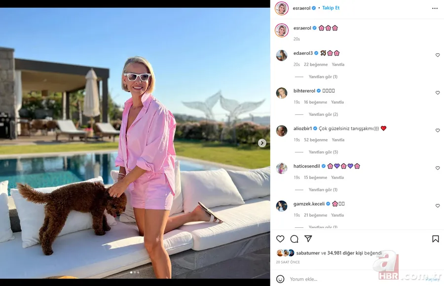 Esra Erol’un havuz başı pozu sosyal medyayı salladı! Eşi Ali Özbir kayıtsız kalamadı 6