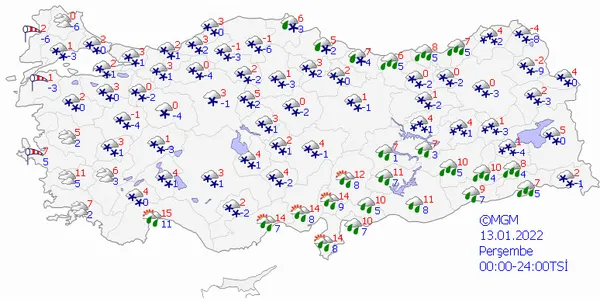 53 ile kar yağacak! Hava sıcaklığı 10 derece düşecek! İşte 5 günlük hava durumu - 7