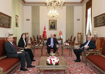 DEM Parti heyeti TBMM Başkanı Numan Kurtulmuş'u ziyaret etti