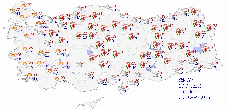 Meteoroloji'den son dakika uyarısı! Bugün İstanbul'da hava nasıl olacak? 25 Nisan 2019 hava durumu - 6