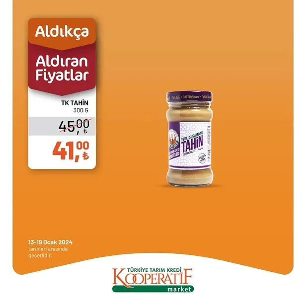 Tarım Kredi Market, 18 Ocak İndirim Kataloğu ile Müşterilerine Cazip Fırsatlar Sunuyor! Salatalık, Soğan, Limon, Çay, Türk Kahvesi ve Fazlası Uygun Fiyatlarla Satışta! - 22