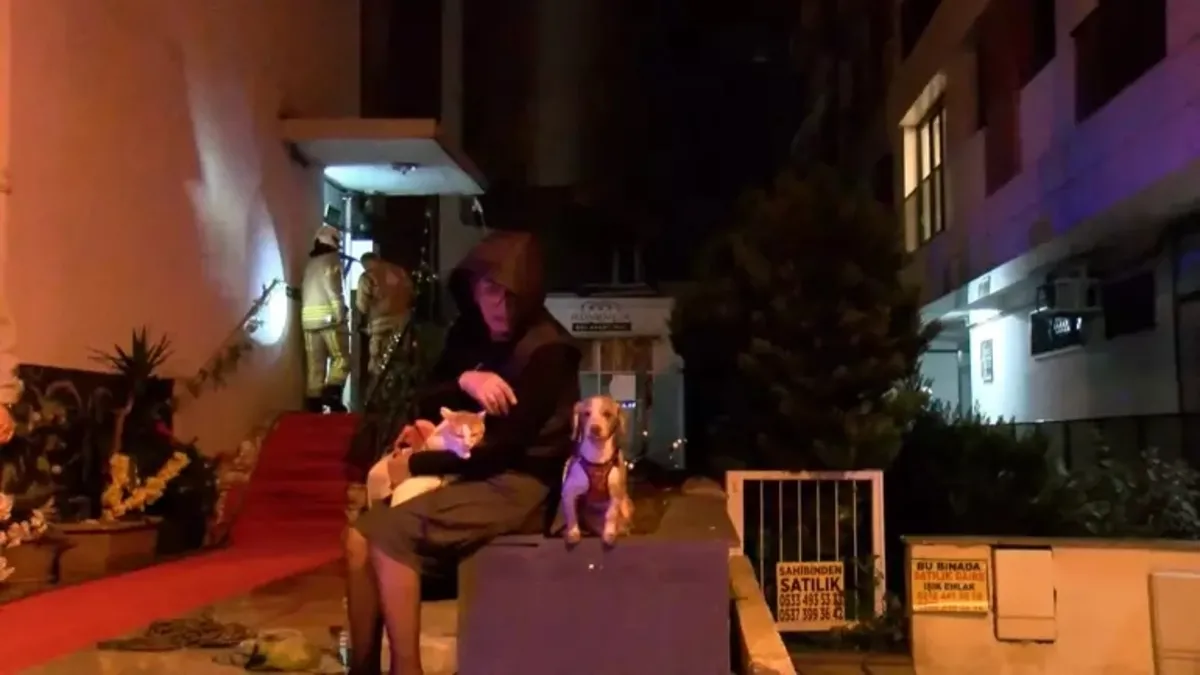Maltepe 4 katlı apart otelde yangın