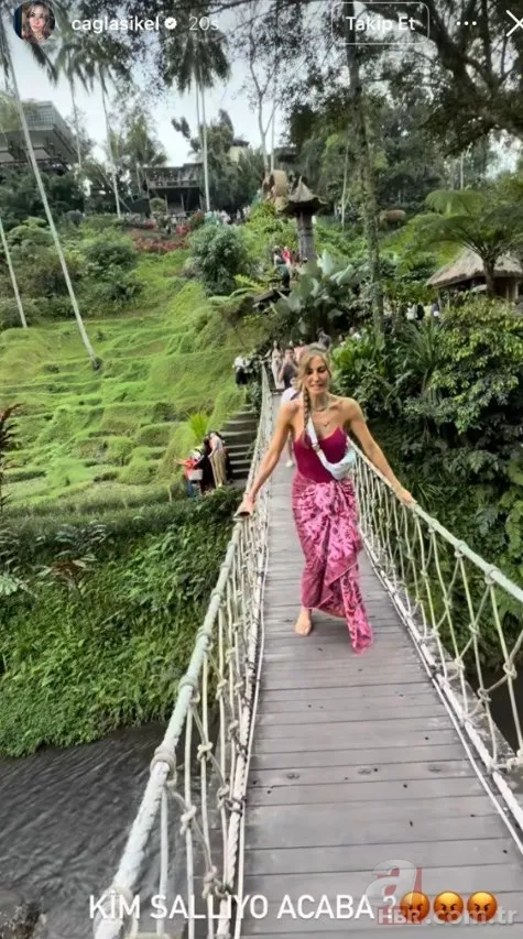 Oğullarıyla tatile giden Çağla Şıkel neye uğradığını şaşırdı! Bali'de korku dolu anlar 7