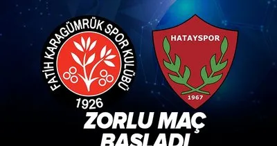 Fatih Karagümrük-Hatayspor maçı canlı yayın