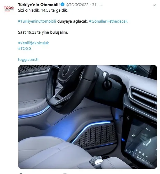 Son dakika: Yerli otomobilin yolda ilk görüntüsü de paylaşıldı