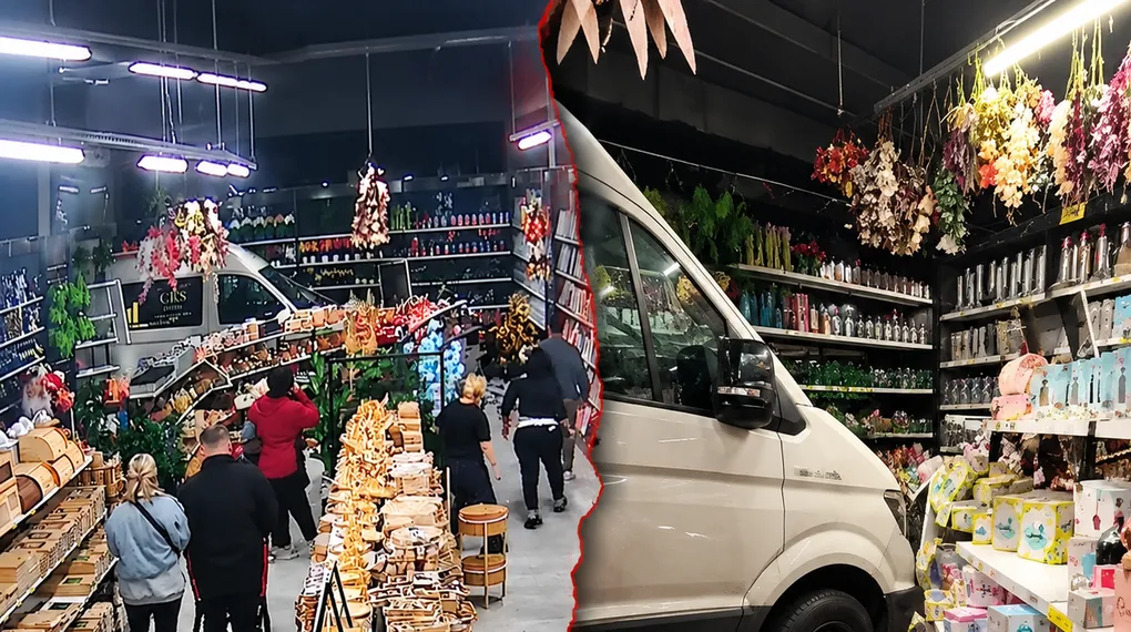 Bursa’da mağazaya servis aracı daldı