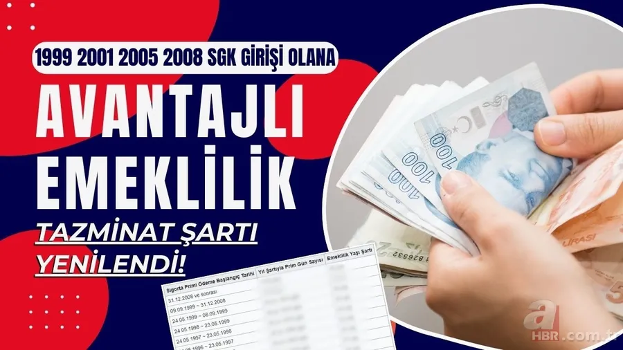 1999 2001 2005 2008 SGK girişi olana avantajlı emeklilik! 3600 günle tazminat şartı yenilendi: 25 yıla… 1