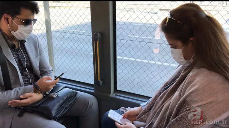 İstanbul'da toplu ulaşımda yeni dönem başladı! Sosyal mesafe kuralı hiçe sayıldı 14