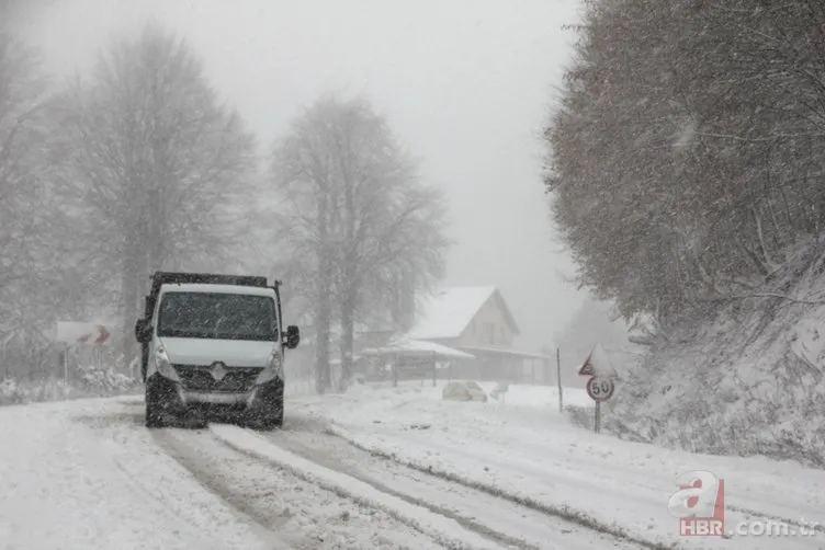Kocaeli ve Bolu'nun yüksek kesimlerine ilk kar düştü 23