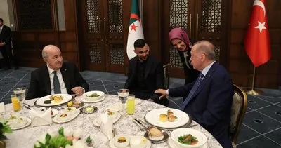 Beşiktaş'ın yıldızı Ghezzal'den Başkan Erdoğan paylaşımı! Türkiye - Cezayir dostluk yemeğine katıldı